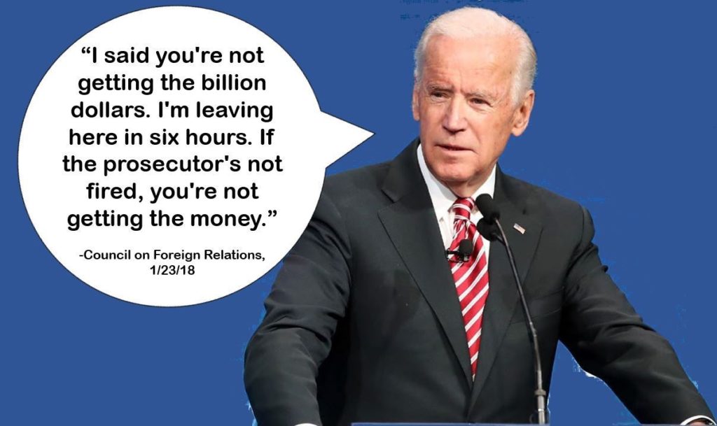 Quid Pro Joe scandal featuring Joe Biden